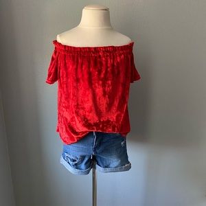 ❤️ Girls Red Velvet Top ❤️